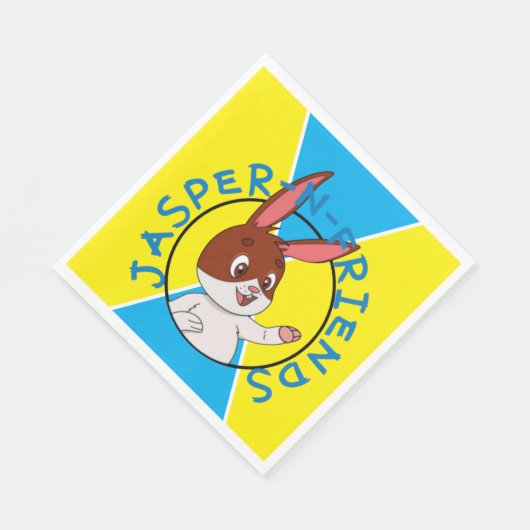 Jasper-n-friends napkins serviette (Ecke)