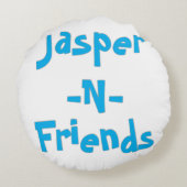 Jasper-n-friends Pillow Rundes Kissen (Rückseite)