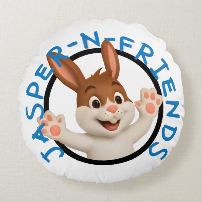 Jasper-n-friends pillow rundes kissen (Vorderseite)