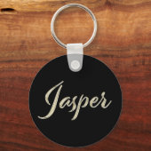 Jasper-Name Button Schlüsselanhänger (Vorderseite)