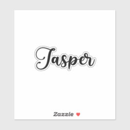 Jasper Name - Handgeschriebene Kalligrafie Aufkleber