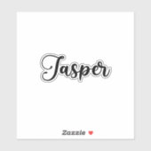 Jasper Name - Handgeschriebene Kalligrafie Aufkleber (Blatt)