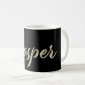 Jasper Name whitegold Tasse Teetasse Kaffeetasse (VorderseiteRechts)
