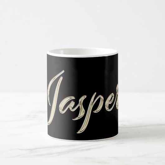 Jasper Name whitegold Tasse Teetasse Kaffeetasse (Mittel)