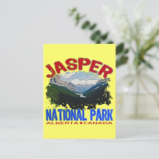 Jasper National Park, Alberta Canada Postkarte (Stehend Vorderseite)
