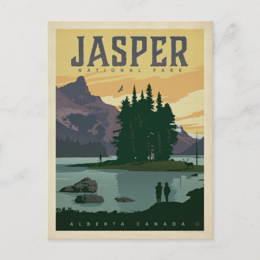 Jasper National Park, Alberta Canada Postkarte (Vorderseite)