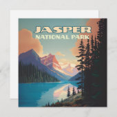 Jasper National Park Alberta Canada Rockies Card (Vorne/Hinten)