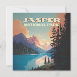 Jasper National Park Alberta Canada Rockies Card