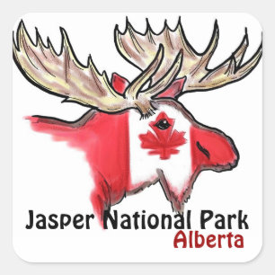 Jasper National Park Alberta Kanada Elk Aufkleber