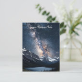 Jasper National Park Canada at Night Postkarte (Stehend Vorderseite)