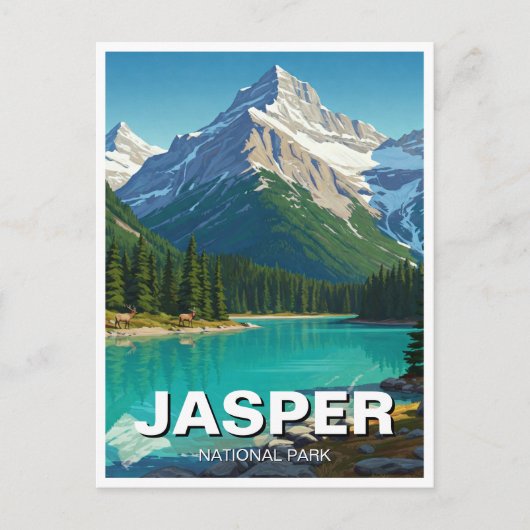Jasper National Park Canada Postkarte (Vorderseite)