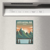 Jasper National Park Canada Travel Magnet (In Situ (Geschirrspüler))
