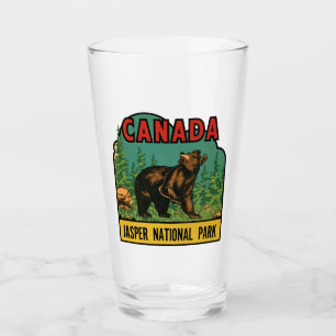 Jasper National Park Canada Vintage Travel Pint Glas