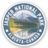 Jasper National Park in Alberta, Canada Aufkleber (Vorderseite)