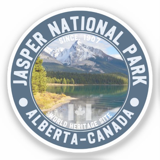 Jasper National Park in Alberta, Canada Aufkleber (Vorderseite)
