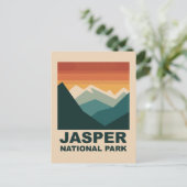 Jasper National Park Minimalist Outdoor Design Postkarte (Stehend Vorderseite)