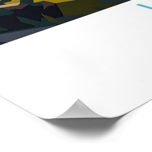 Jasper National Park Travel Poster, Jasper Canada Poster (Ecke)