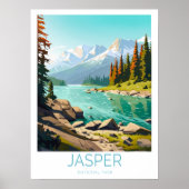 Jasper National Park Travel Poster, Jasper Canada Poster (Vorne)