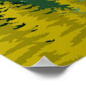 Jasper National Park Vintage Travel Poster (Ecke)