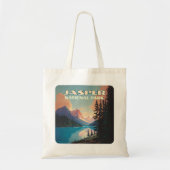 Jasper Nationalpark Alberta Canada Rockies Retro Tragetasche (Vorne)