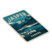 Jasper Nationalpark alberta canada Vintage Geschen Magnet (Rechte Seite)