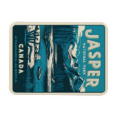 Jasper Nationalpark alberta canada Vintage Geschen Magnet (Horizontal)