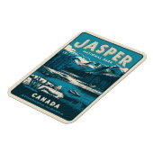 Jasper Nationalpark alberta canada Vintage Geschen Magnet (Linke Seite)