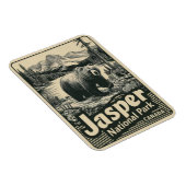 Jasper Nationalpark alberta canada Vintage Geschen Magnet (Rechte Seite)