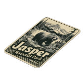 Jasper Nationalpark alberta canada Vintage Geschen Magnet (Linke Seite)