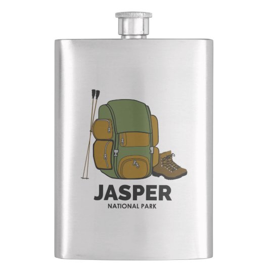 Jasper-Nationalpark-Backpack Flachmann (Vorderseite)