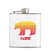 Jasper Nationalpark Bear Flachmann (Vorderseite)