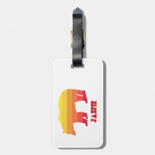 Jasper Nationalpark Bear Gepäckanhänger (Rückseite vertikal)