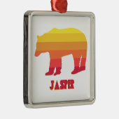 Jasper Nationalpark Bear Ornament Aus Metall (Rechts)