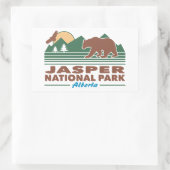 Jasper Nationalpark Bear Rechteckiger Aufkleber (Tasche)