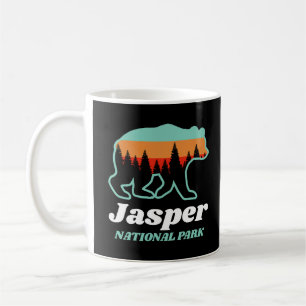 Jasper Nationalpark Canada Bear Retro Kaffeetasse