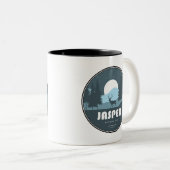 Jasper Nationalpark Deer Zweifarbige Tasse (VorderseiteRechts)