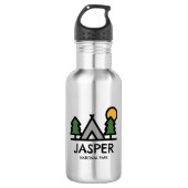 Jasper-Nationalpark Edelstahlflasche (Vorderseite)