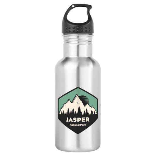 Jasper-Nationalpark Edelstahlflasche (Vorderseite)