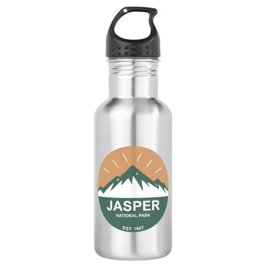Jasper-Nationalpark Edelstahlflasche (Vorderseite)