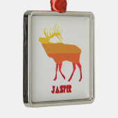 Jasper Nationalpark Elk Ornament Aus Metall (Rechts)