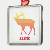 Jasper Nationalpark Elk Ornament Aus Metall (Links)