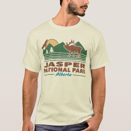 Jasper Nationalpark Elk T-Shirt (Vorderseite)