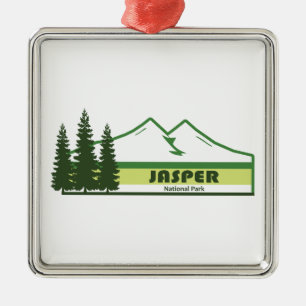Jasper Nationalpark Grüne Streifen Ornament Aus Metall