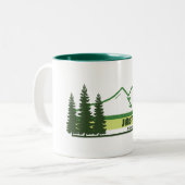 Jasper Nationalpark Grüne Streifen Zweifarbige Tasse (Vorderseite Links)