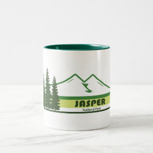 Jasper Nationalpark Grüne Streifen Zweifarbige Tasse