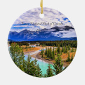 Jasper-Nationalpark in Kanada Keramik Ornament (Hinten)