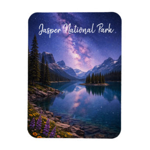 Jasper-Nationalpark Kanada bei Nacht Magnet