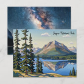 Jasper-Nationalpark Kanada Postkarte (Vorne/Hinten)