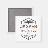 Jasper Nationalpark Kanada Vintag erschüttert Magnet (Vorderseite/Rückseite)