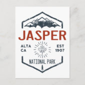 Jasper Nationalpark Kanada Vintag erschüttert Postkarte (Vorderseite)